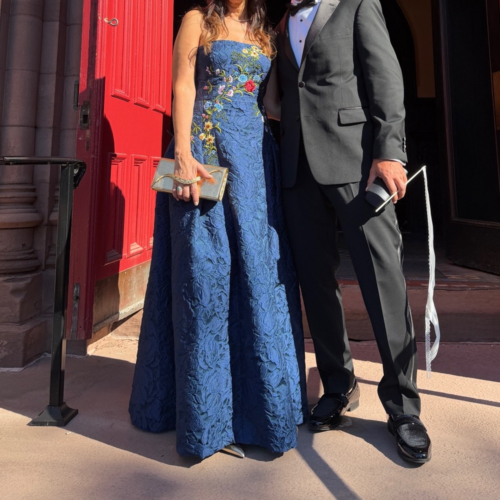 Sachni + Babi Navy Gown